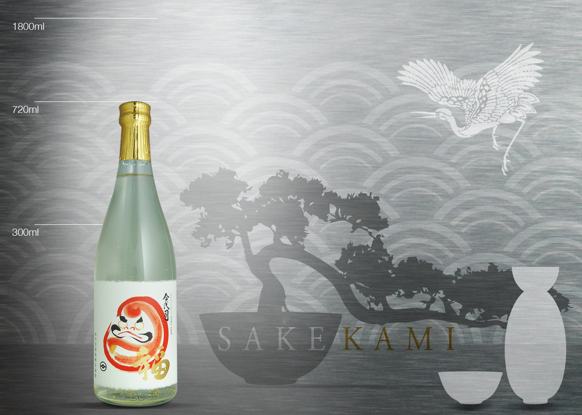 IMAYO TSUKASA FORTUNE GOLD LEAVES JUNMAI DAIGINJYO 720ML – SAKEKAMI
